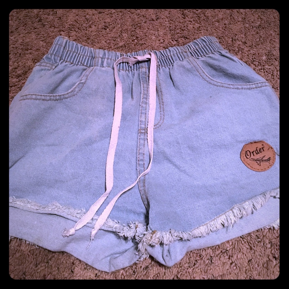 Denim shorts