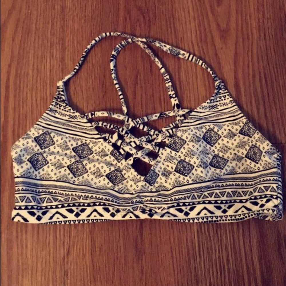 Tribal Print Bikini Top