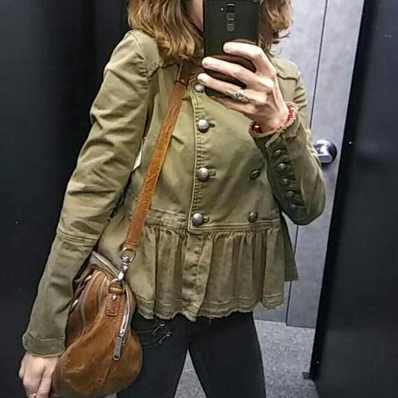 Free People Jackets & Blazers - FP Military Peplum Jacket