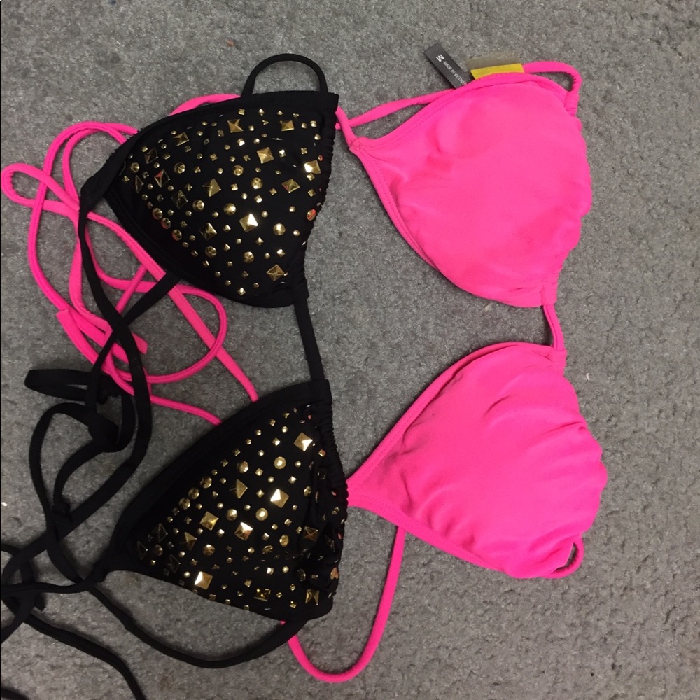 Triangle bikini tops