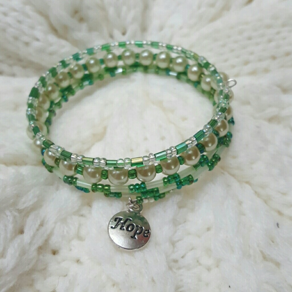 Handcrafted memory wire bracelet