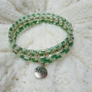 Handcrafted memory wire bracelet