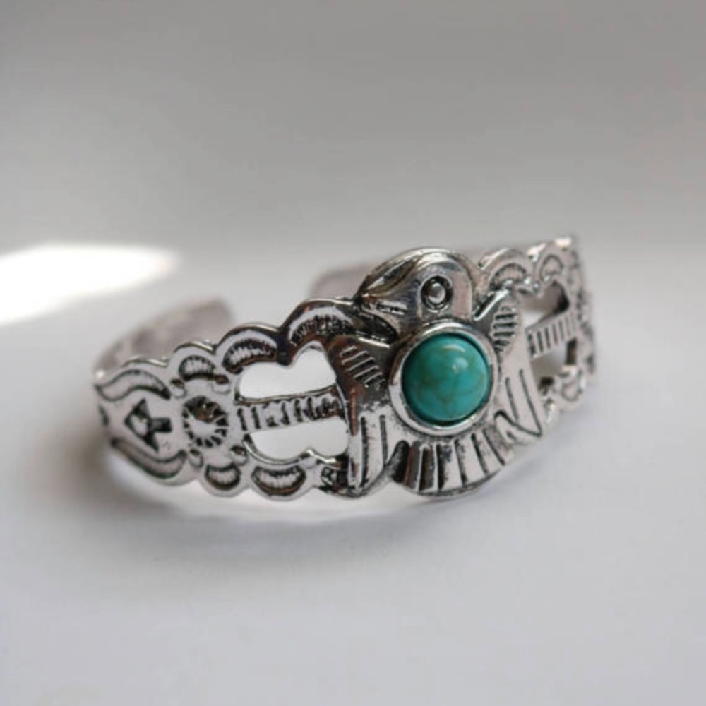 Bohemian silver cuff