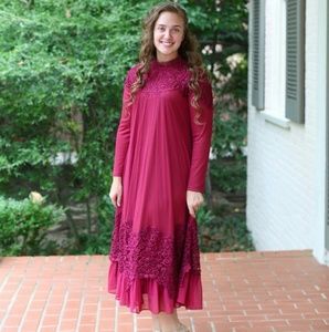 Dainty Jewells English Rosemary dress (cranberry)