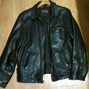 Mens leather coat