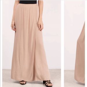 Tobi's Catalina Wrap Over Taupe Crepe Pants