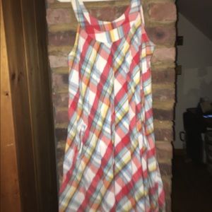 Plaid shift dress
