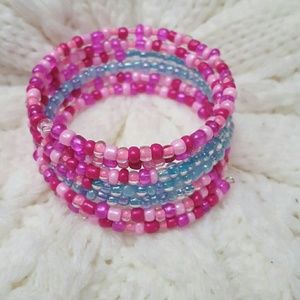 Handcrafted memory wire bracelet