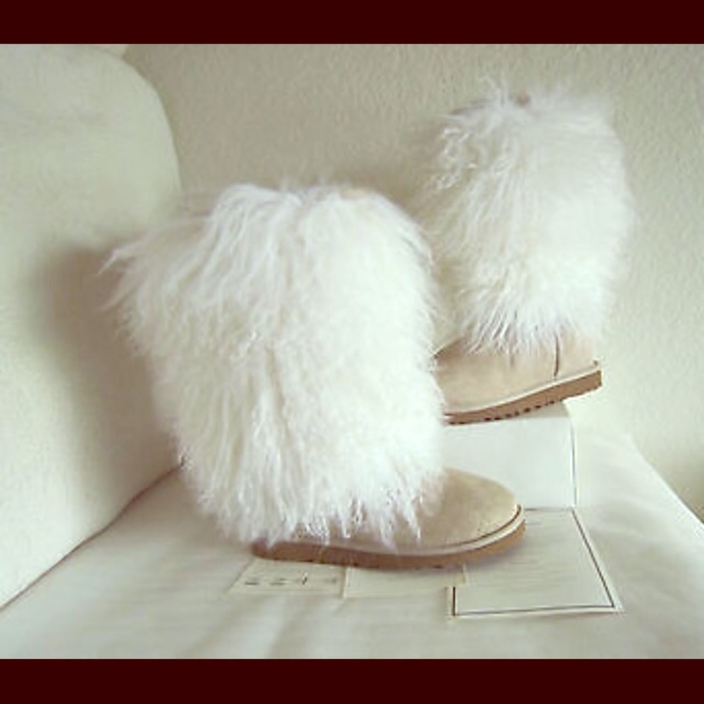 White Sheepskin Ugg Boots