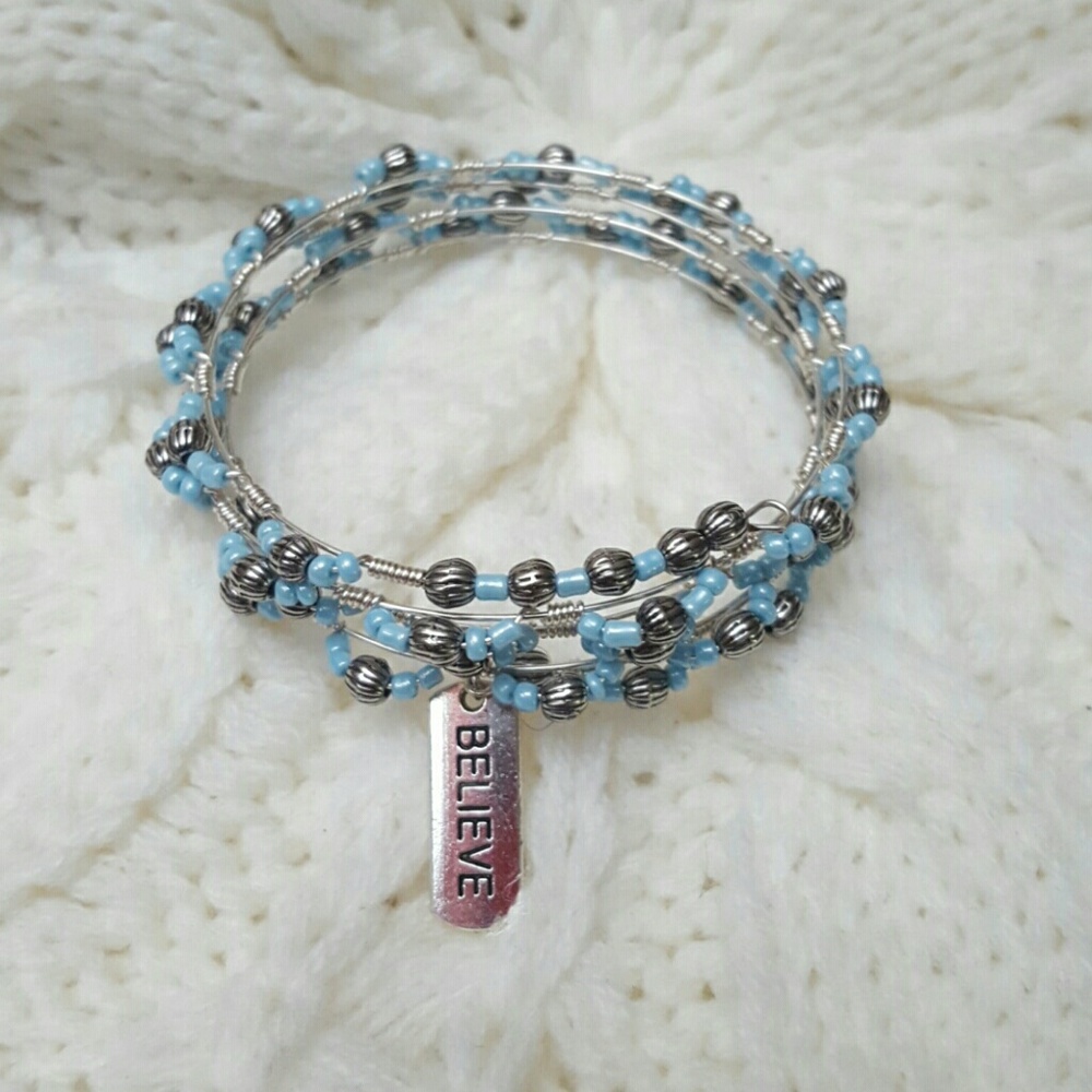 Handcrafted wire wrapped bracelet