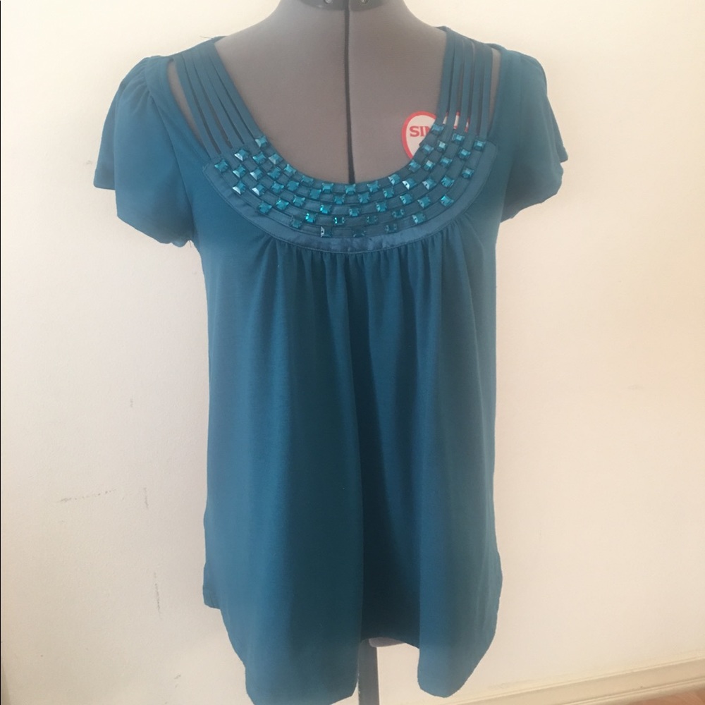 Turquoise top