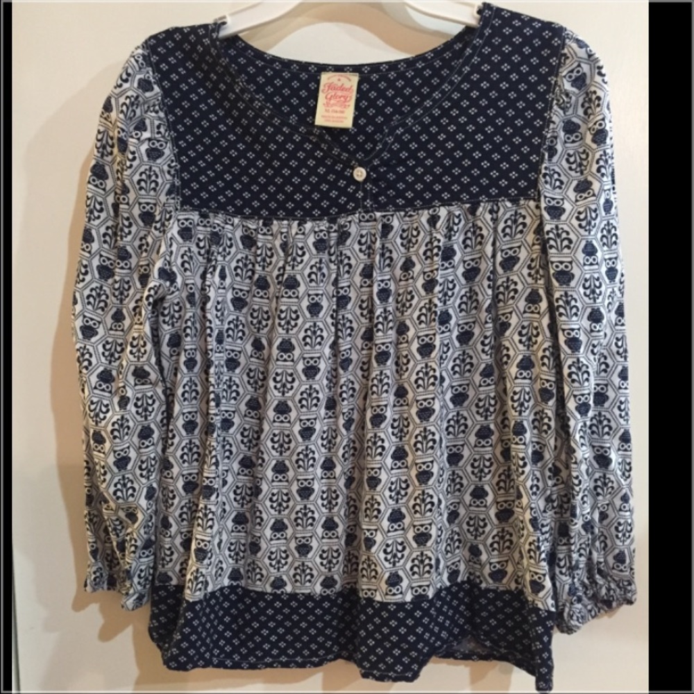 Like 🆕. Girls BOHO peasant top