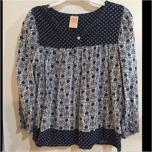 Like 🆕. Girls BOHO peasant top