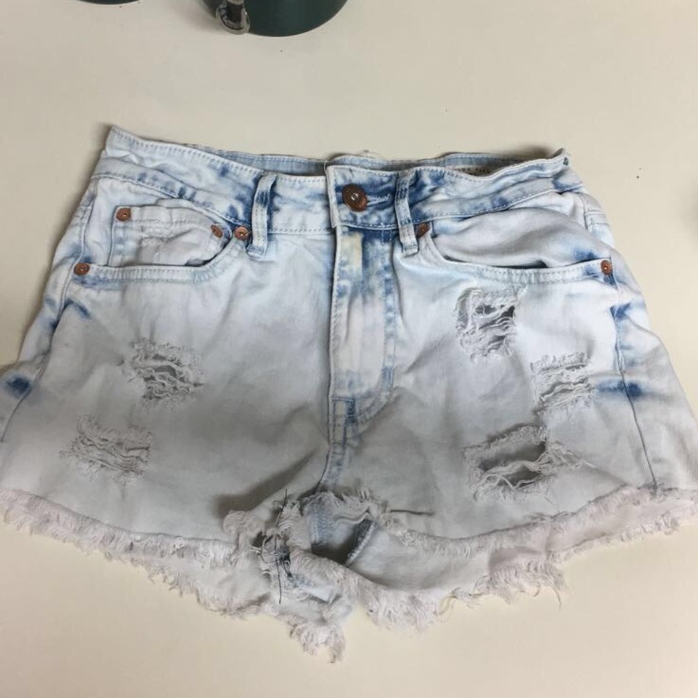 Light Wash Jean Shorts
