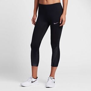 NWT Nike Power Women's Running Crop Leggins Size S