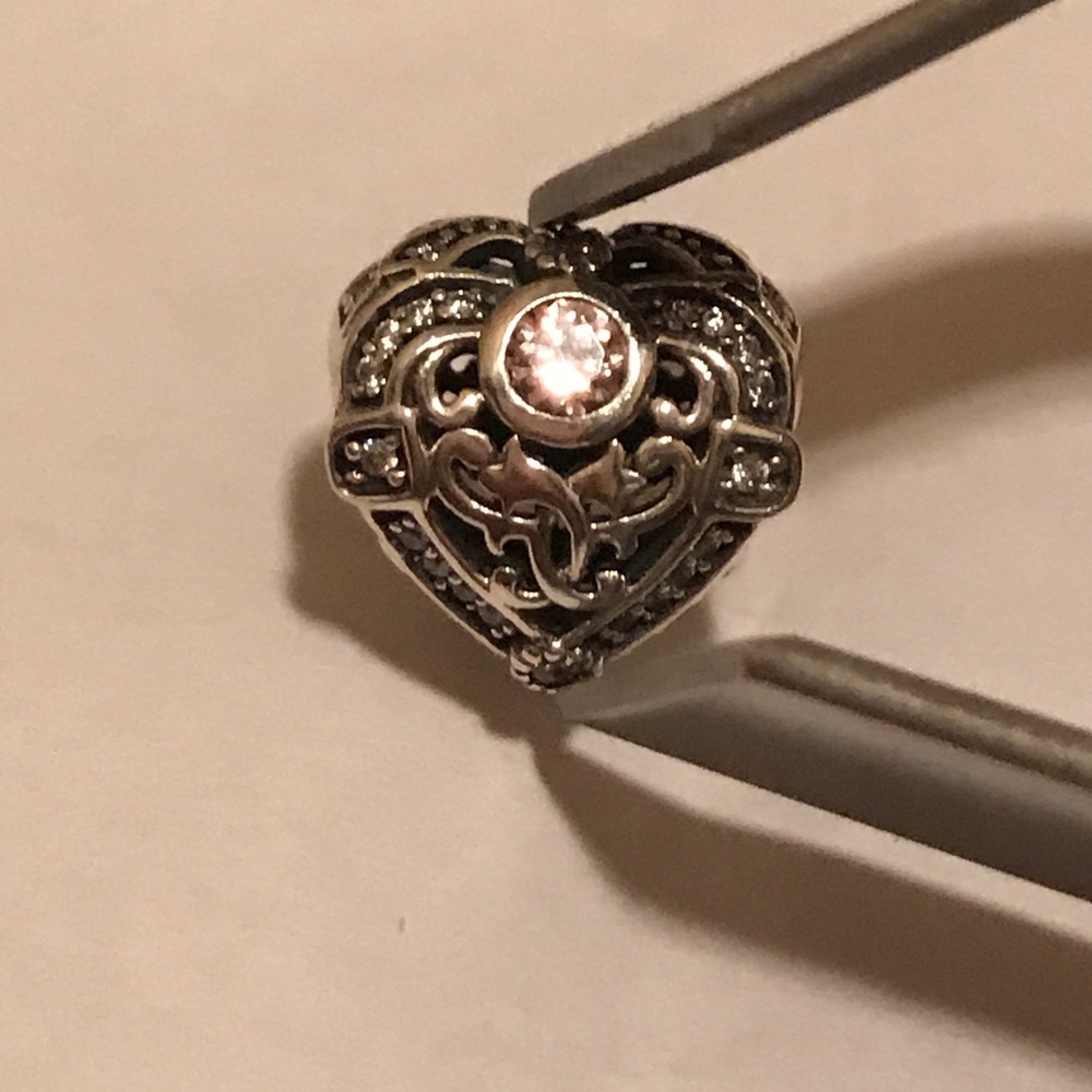 Pandora Opulent Heart, Orchid & Clear CZ