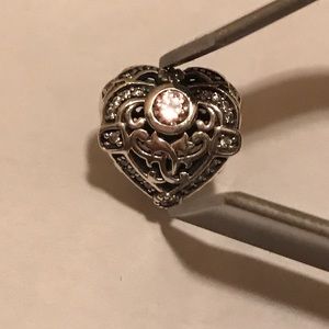 Pandora Opulent Heart, Orchid & Clear CZ