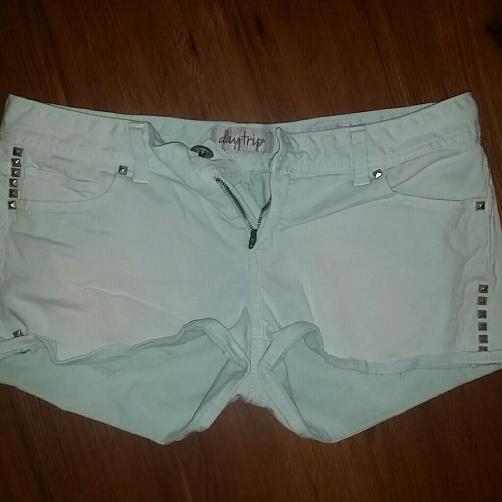 Sea foam green Jean shorts