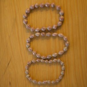 Mauve 31 Bits Bracelets