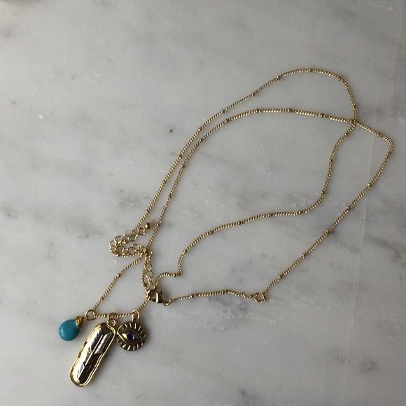 Charm Necklace and Bead Stretch Bracelet - Picture 2 of 7