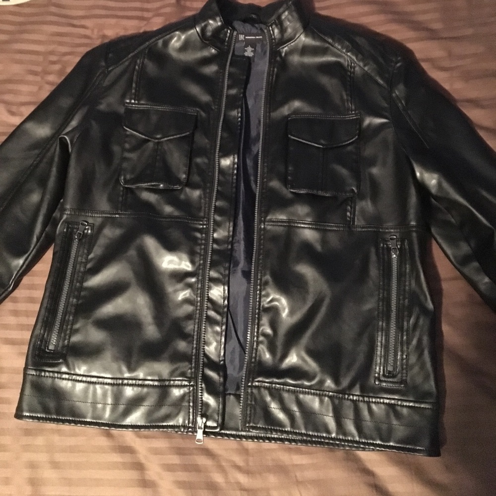 Faux leather jacket