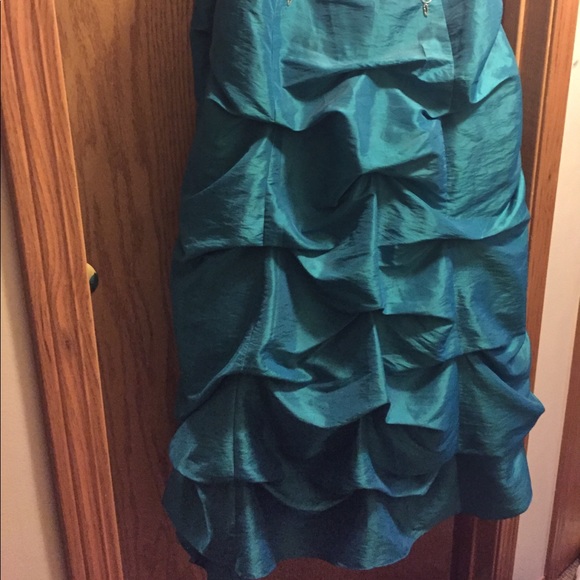 Teal prom dress - Picture 2 of 4