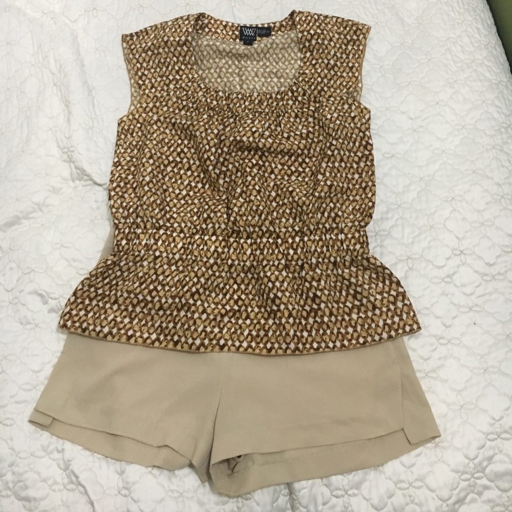 "Worth New York" brand top. 100% SILK (size 4)