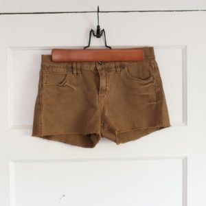 Madewell Midrise Brown Shorts