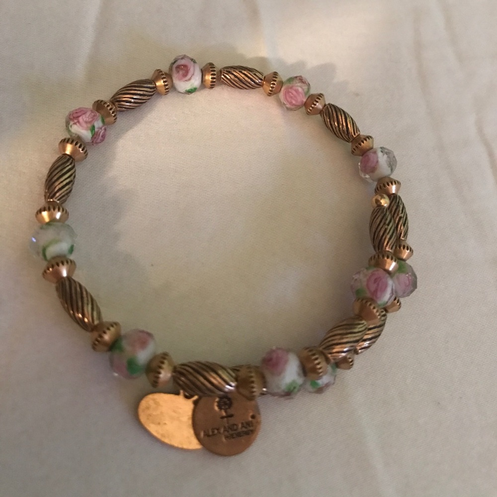 beautifully beaded alex & ani bracelet!