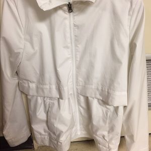 White Lulu Lemon Raincoat