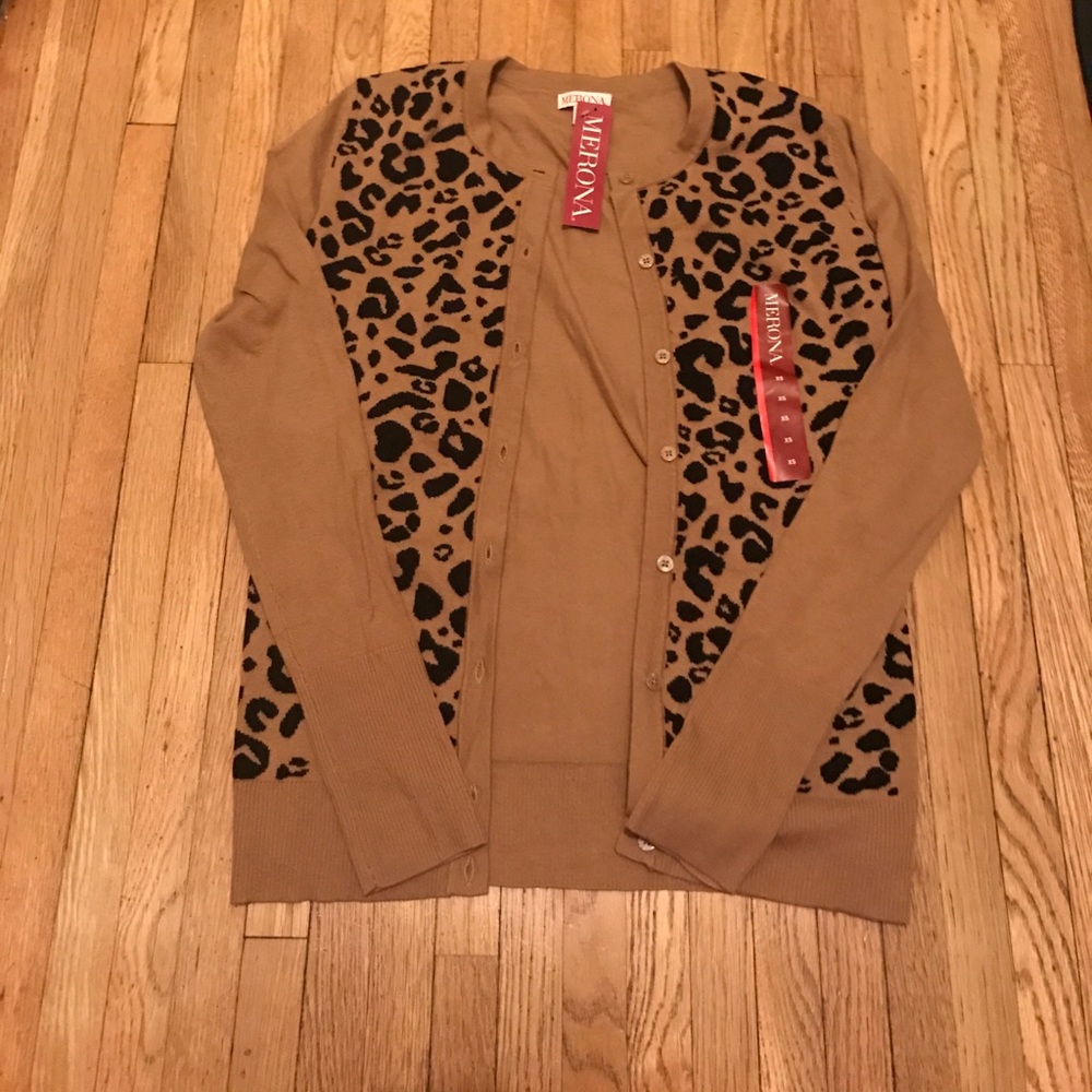 Merona Leopard Print Cardigan