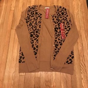 Merona Leopard Print Cardigan