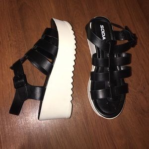 Soda Platform Sandals