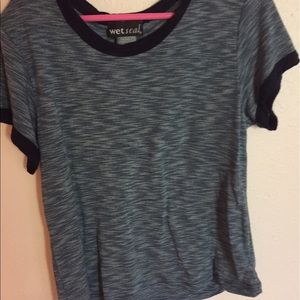 Blue short sleeve top