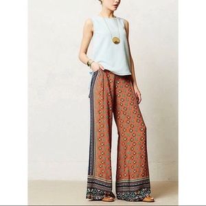 Anthropologie Elevenses Wide Leg Palazzo Pants