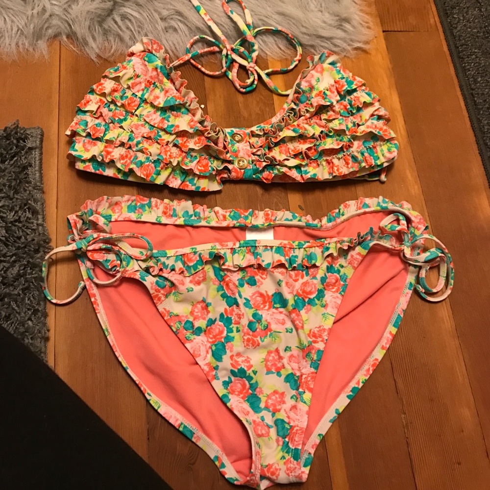 Halter Floral Bikini