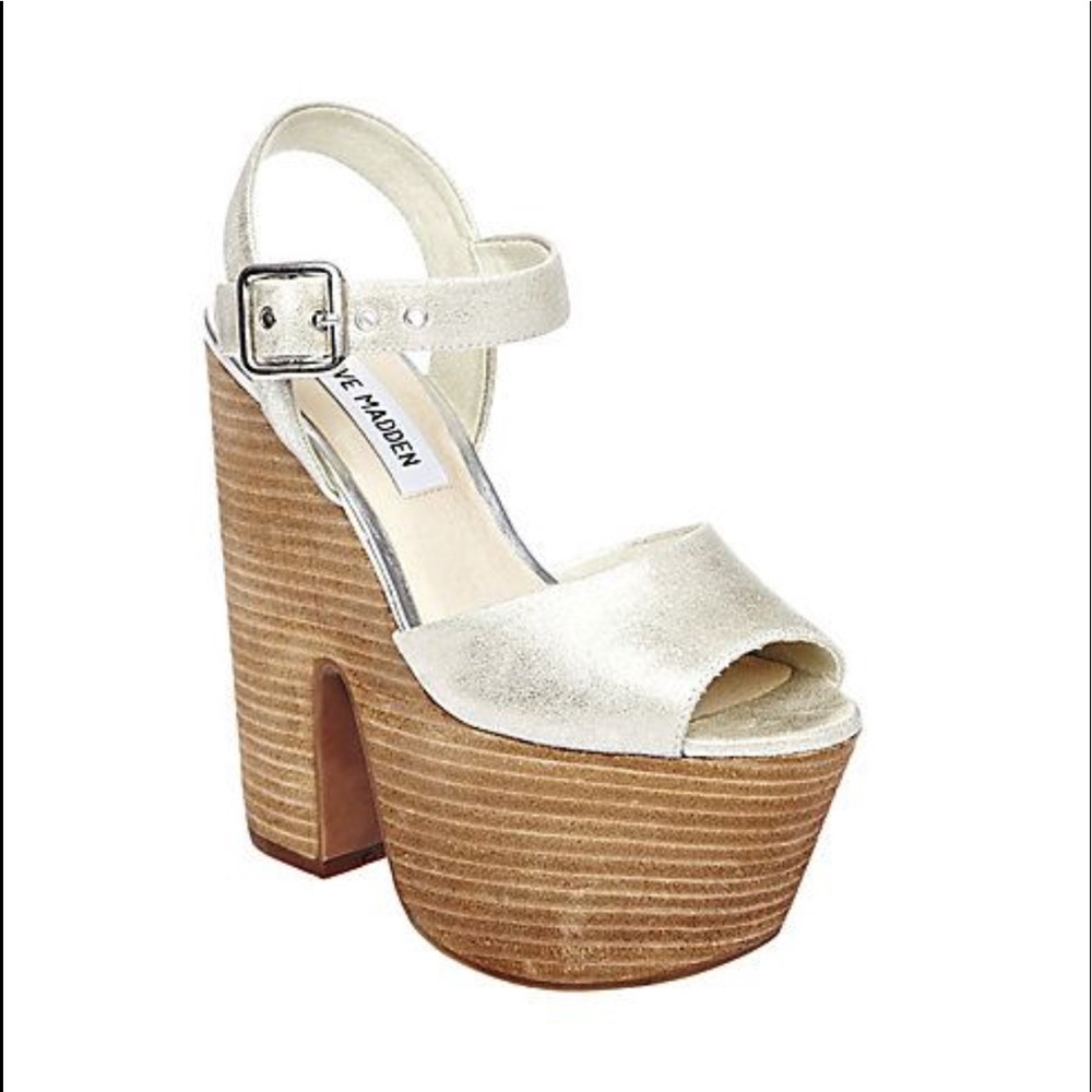 Steve Madden Scarlet Gold Heels