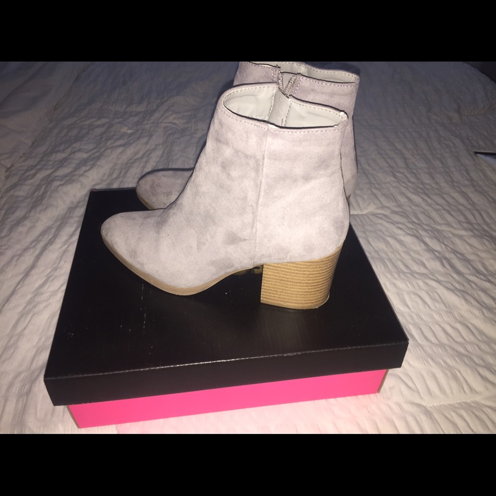 Grey booties