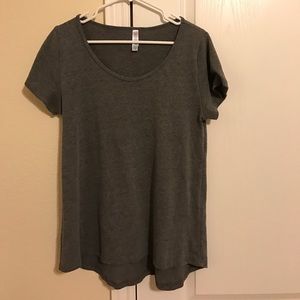 Lularoe heather gray Classic tee