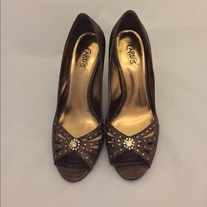 Carlos Peep Toe Heels