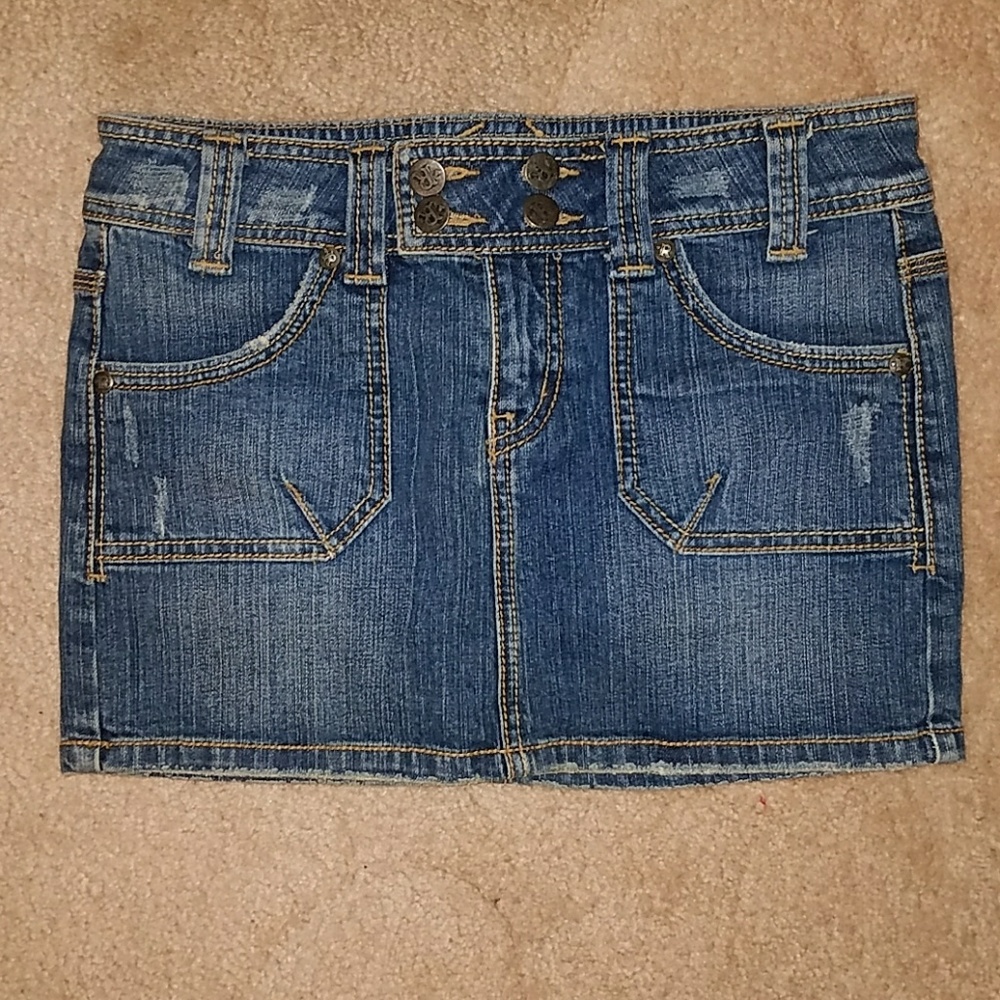 Denim Rock Skirt