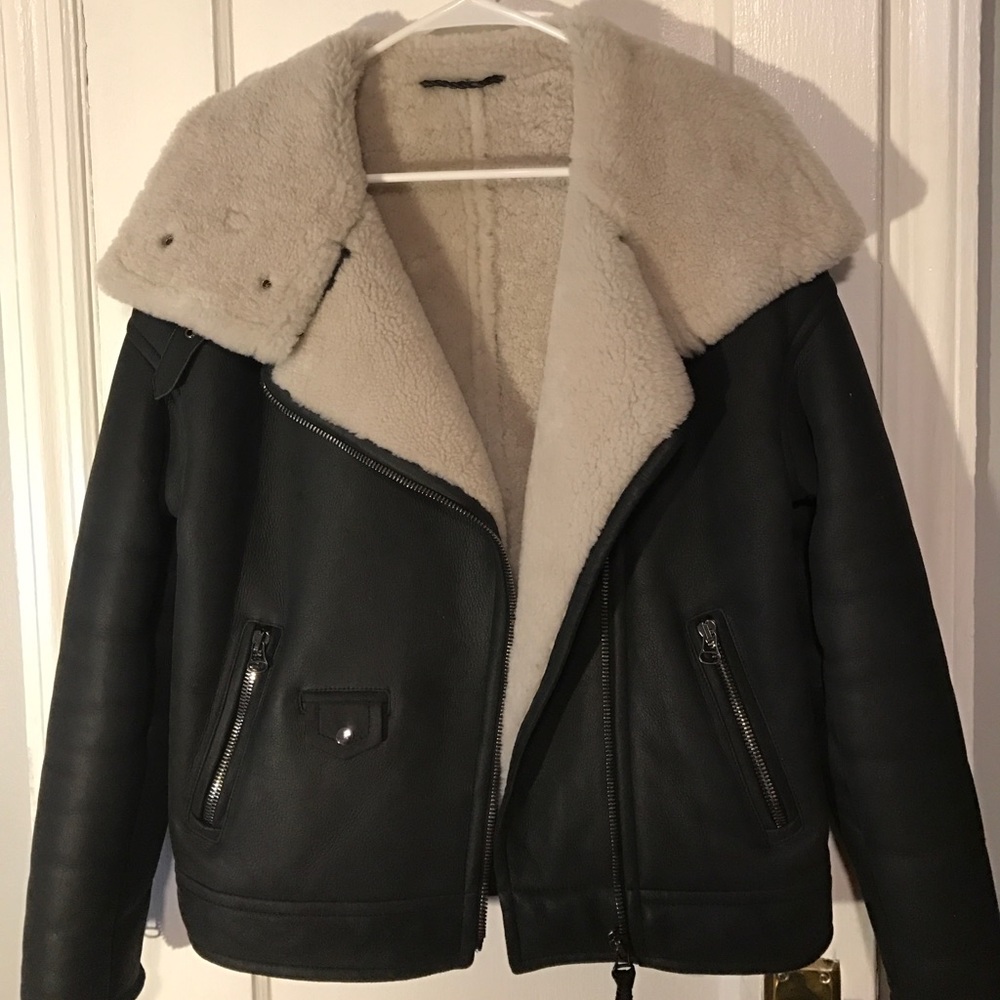 Mackage Neva Black Shearling Coat