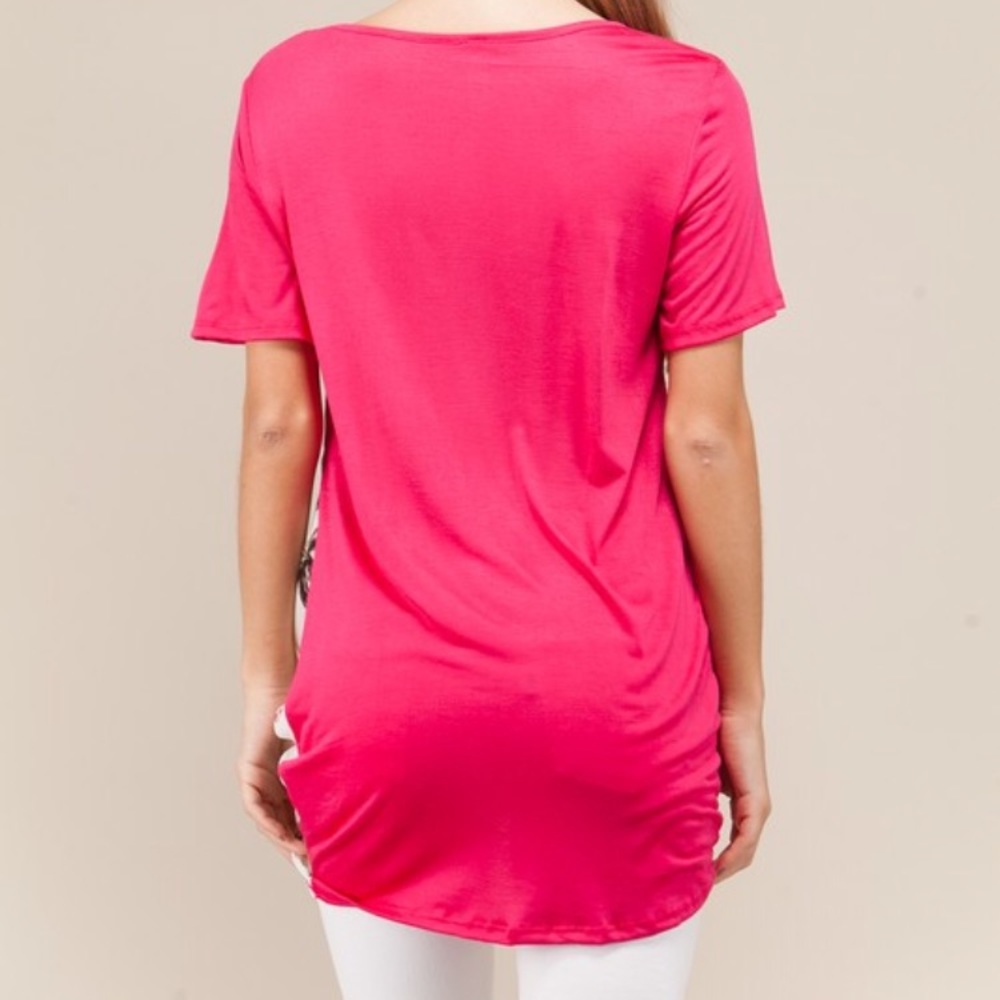 Floral Contrast Tunic. - Picture 3 of 7