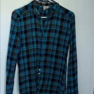 Element blue flannel shirt