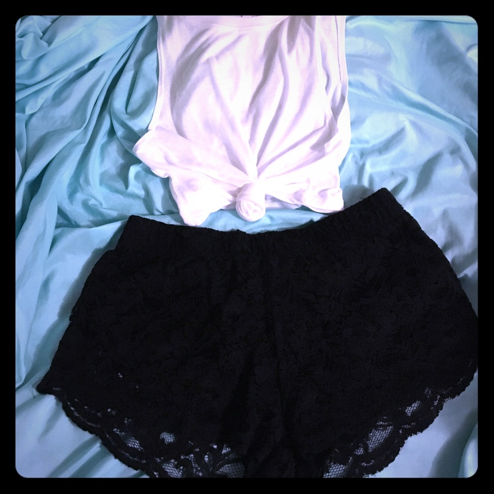 Lace Black Shorts ☀️😎