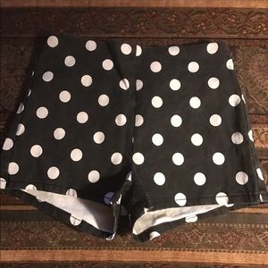 Black and White Polka Dot Shorts