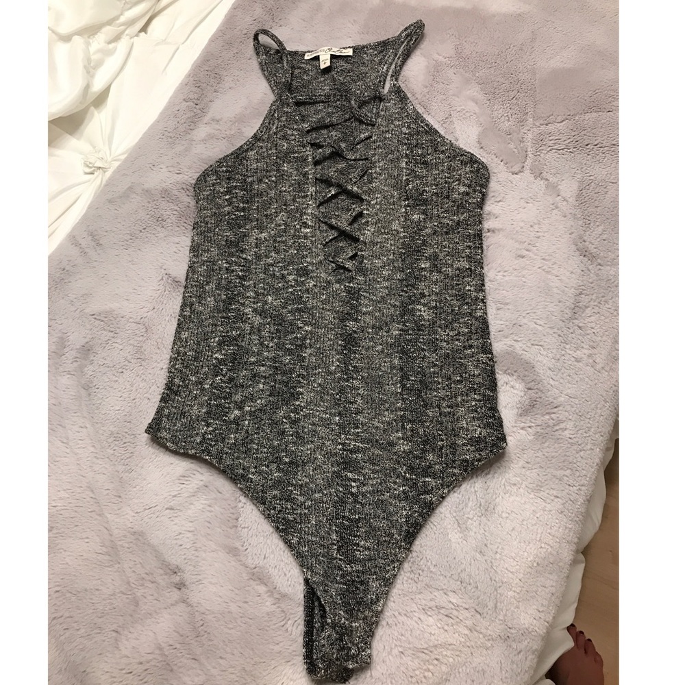 NWOT lace up body suit