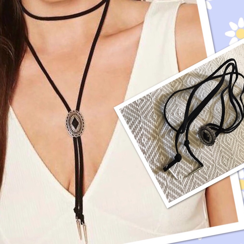 Suede choker boho new