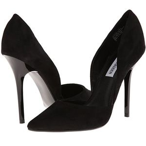 Steve Madden Varcityy black suade