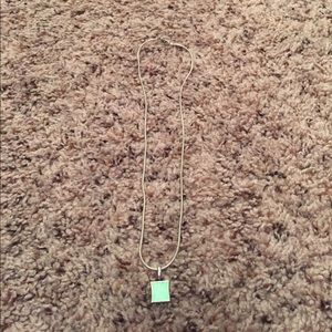 Sterling Silver Shimmery Pendant and Chain